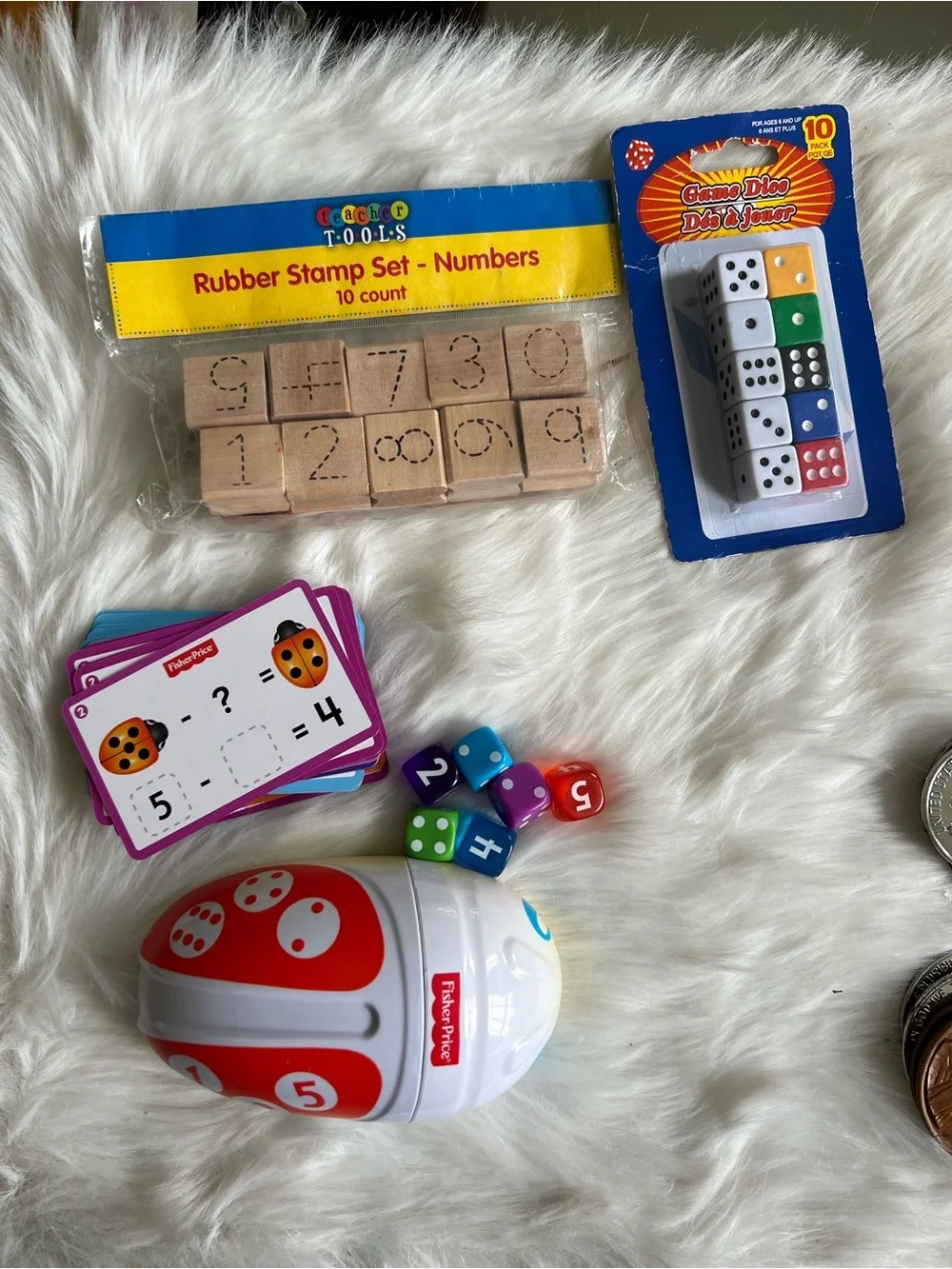 Teacher Math bundle Manipulatives with caddy
